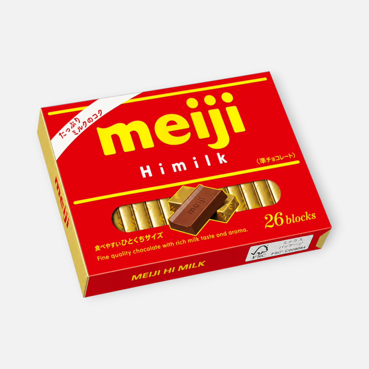 Meiji High Milk Chocolate Box (26 Pieces) 120g