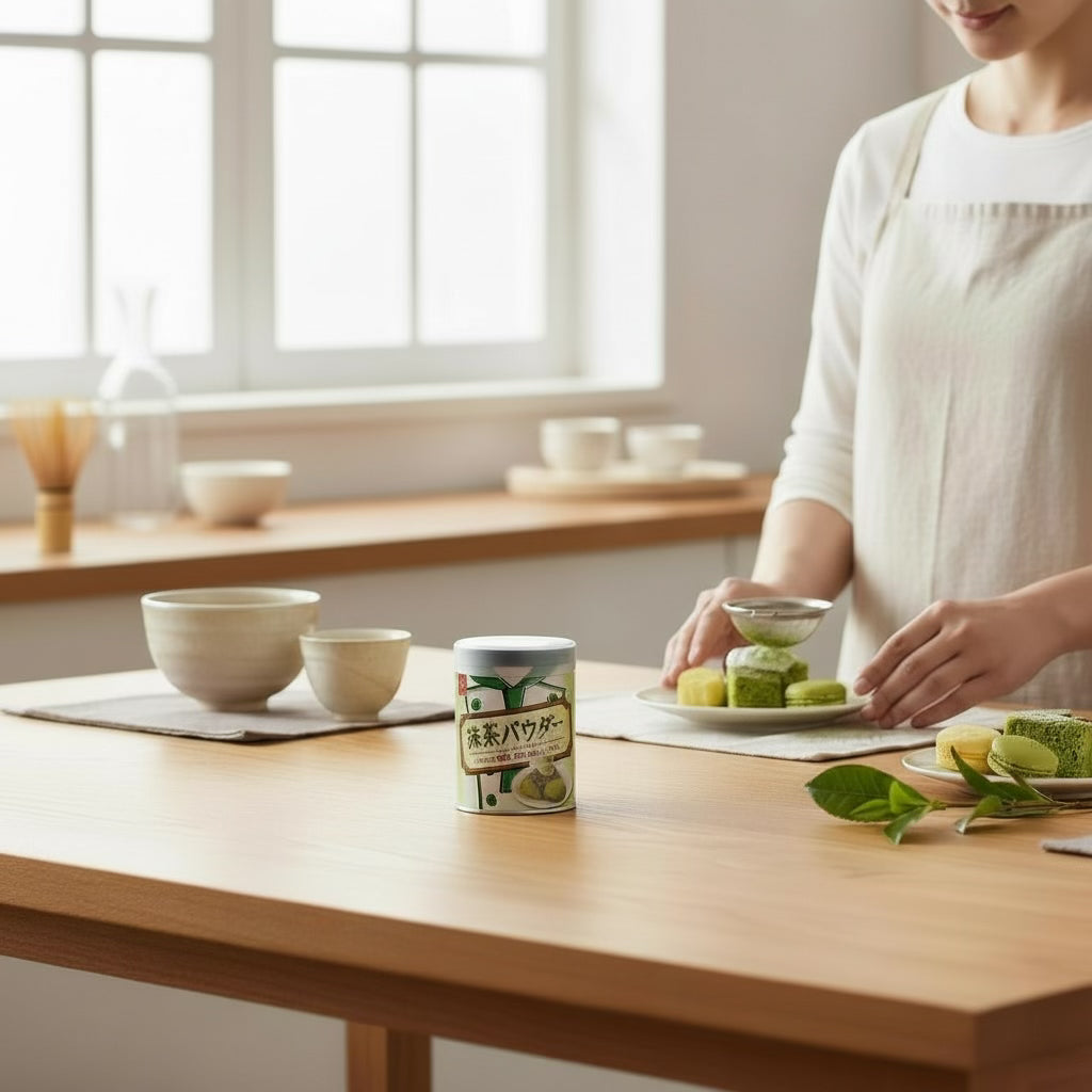 Kyoritsu Foods Matcha Powder Can for Sweets 30g