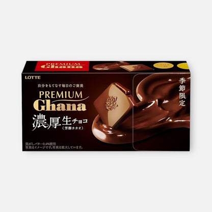 Lotte Premium Ghana Rich Pure Dark Chocolate (12 units)