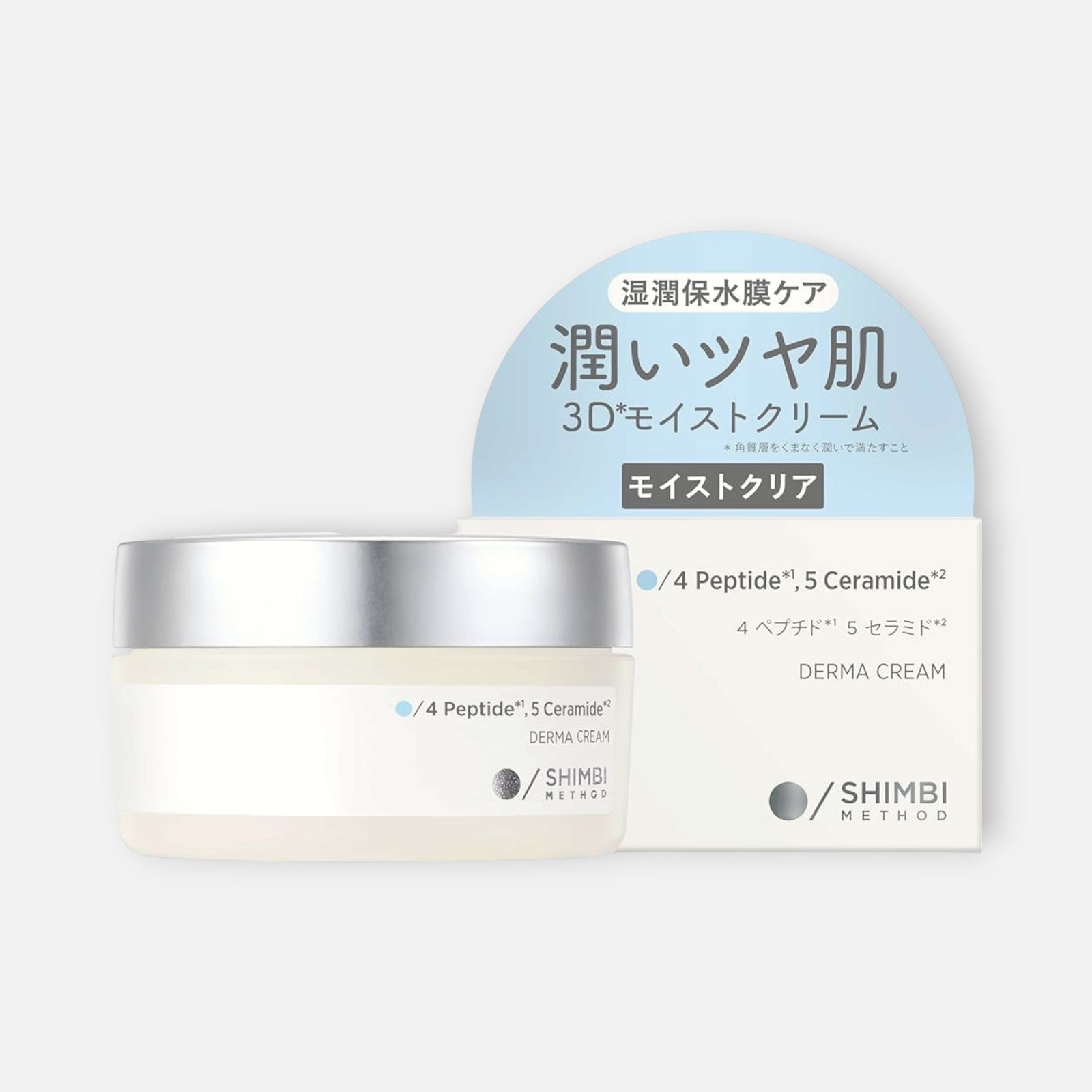 Shimbi Method Derma Cream 4 Peptide, 5 Ceramide (Moist Clear) 45g