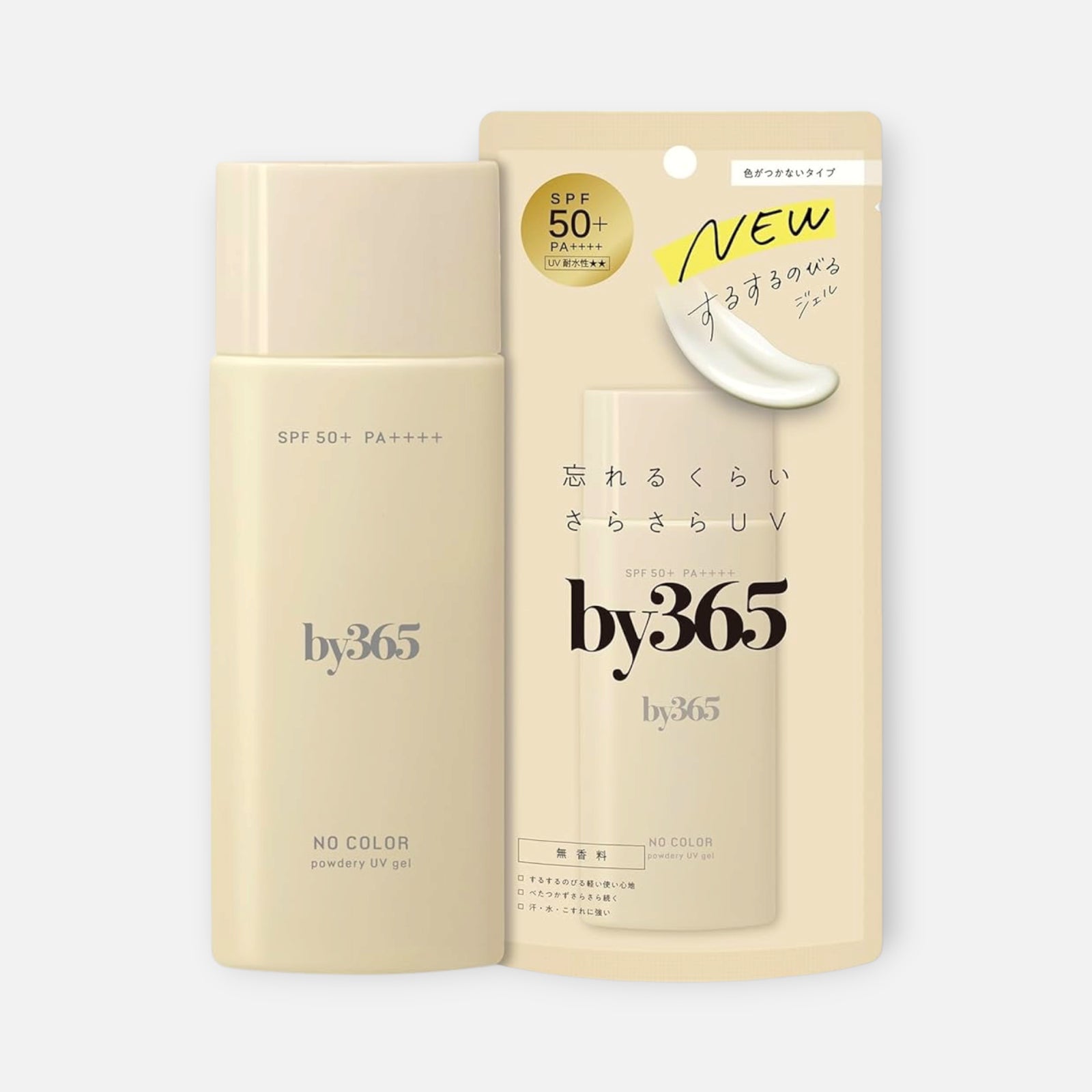 Naris Up by365 Powdery UV Cream Gel Type SPF50+/PA++++ 70g