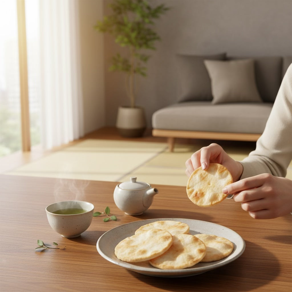 Kameda Teshioya Dashi Ume Flavored Eice Crackers (8 units)