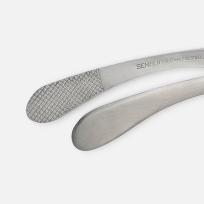 Shimomura Kihan Japanese Stainless Steel Kitchen Tongs 17cm Non-Slip Grip