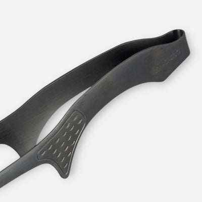 Shimomura Kihan Japanese Black Stainless Steel Kitchen Tongs 26cm Non-Slip Grip