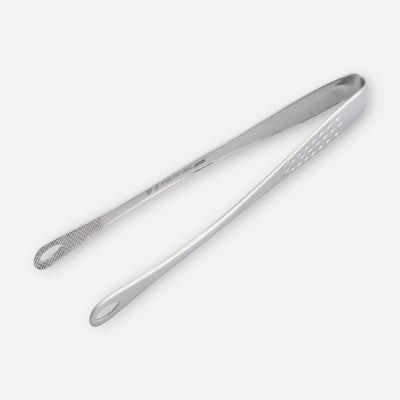 Shimomura Kihan Japanese Stainless Steel Simple Kitchen Tongs 15cm Non-Slip Grip
