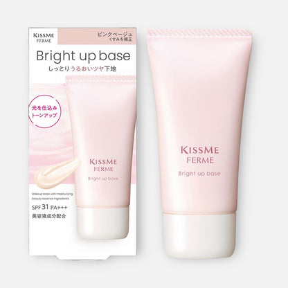 Kiss Me Ferme Bright Up Base (Pink Beige) SPF31 PA+++ 28g
