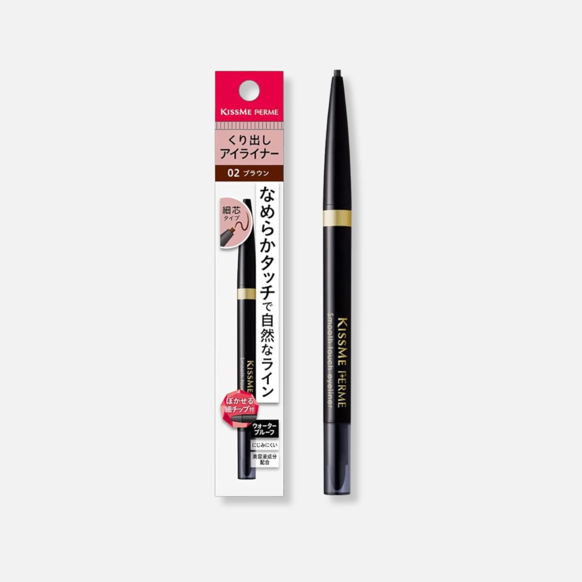 Kiss Me Ferme Smooth Touch Eyeliner 0.1g (Various Shades)
