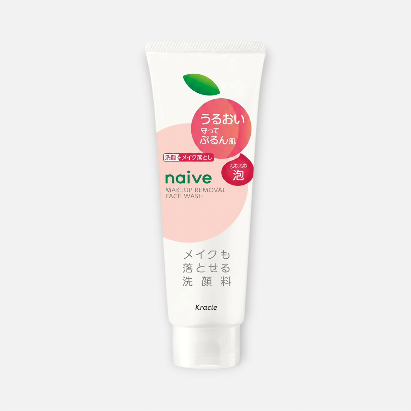 Kracie Naive Face Wash Foam Peach Leaf Extract 120g/180g