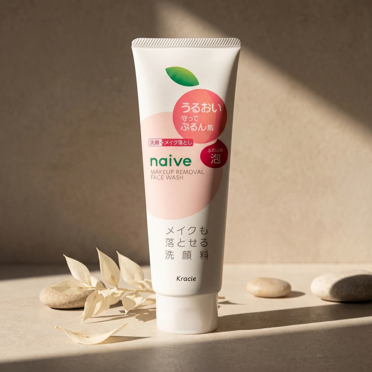 Kracie Naive Face Wash Foam Peach Leaf Extract 120g/180g