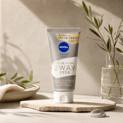 Nivea Japan 2-Way Mineral Clay Facial Cleanser 120g