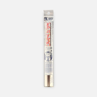 Daiso Natural Wood Good Luck Cat Design Chopstick