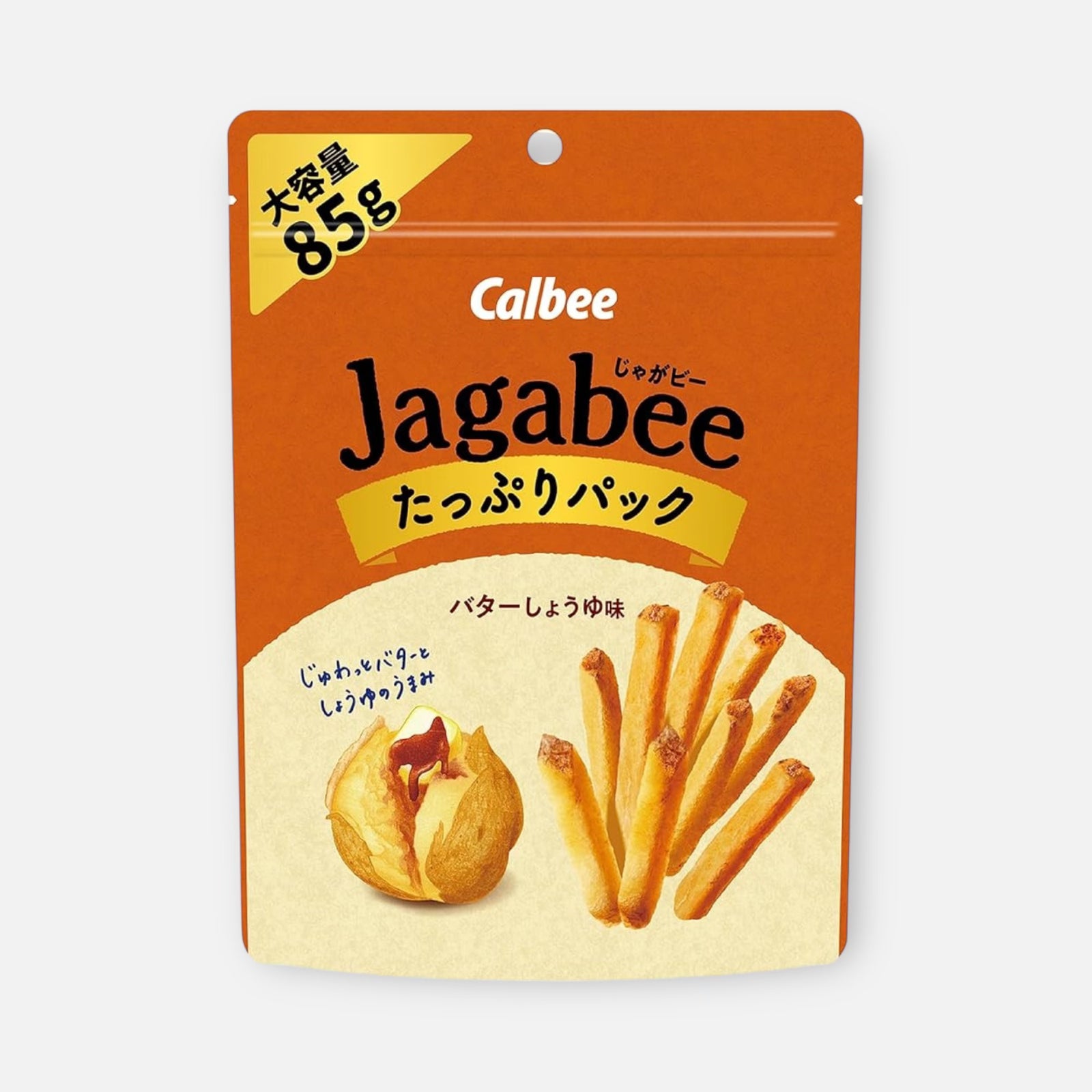 Calbee Jagabee Bag (Soy Sauce & Butter) Potato Sticks 85g