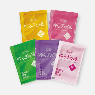 Novopin Yuragi No Yu Assorted Bath Salts 25g (5 units)
