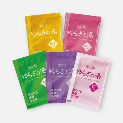 Novopin Yuragi No Yu Assorted Bath Salts 25g (5 units)