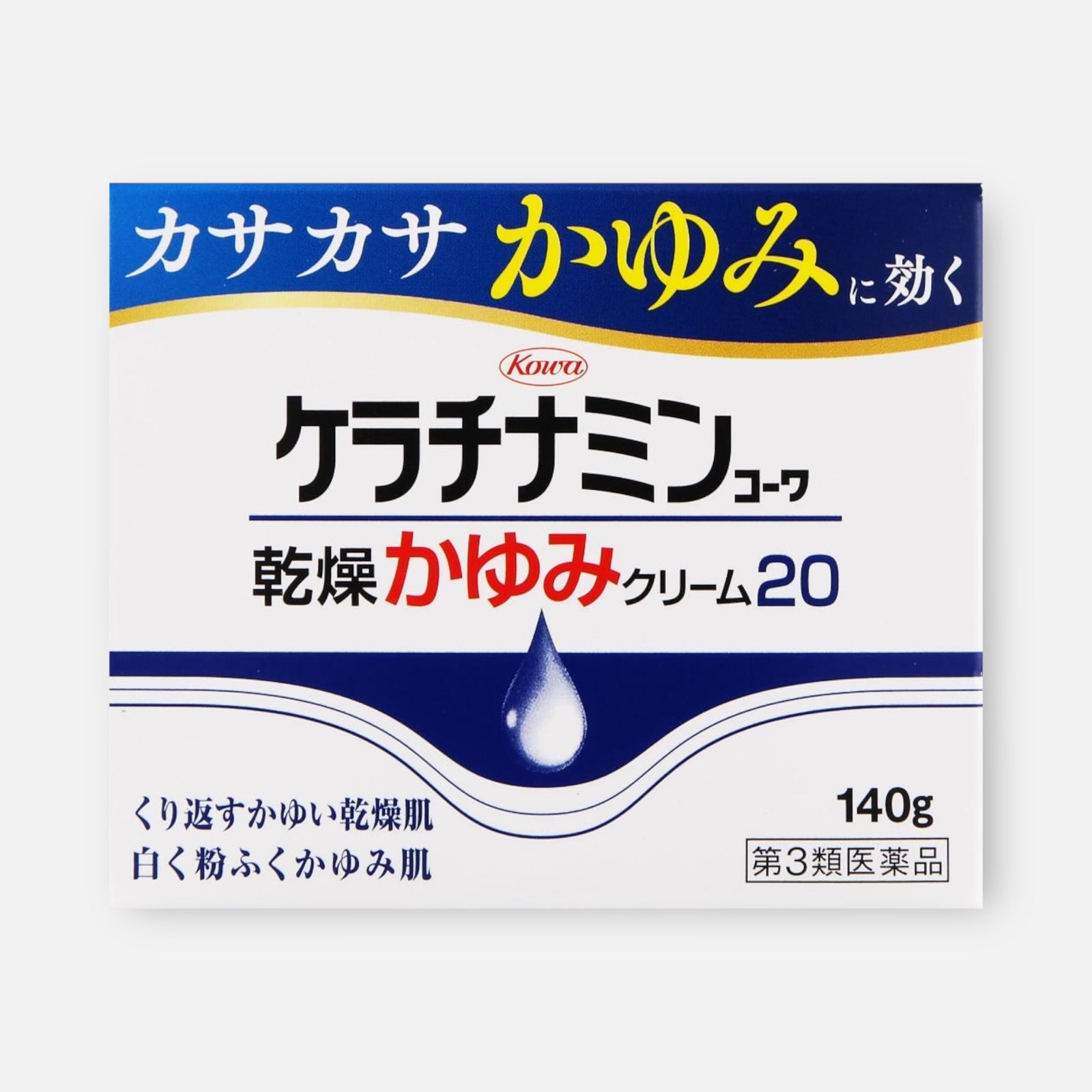 Kowa Keratinamin Urea 20% Cream for Itchy Dry Skin 80g/140g