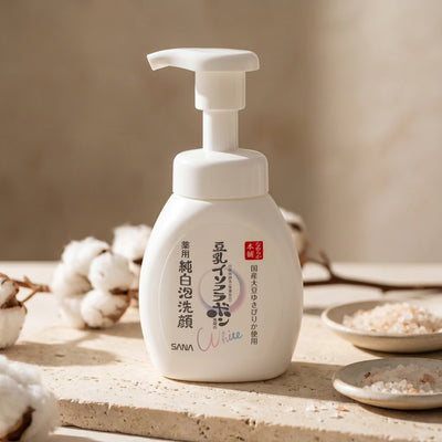 Sana Soy Isoflavones Whitening & Acne Care Foam Face Cleanser 200ml