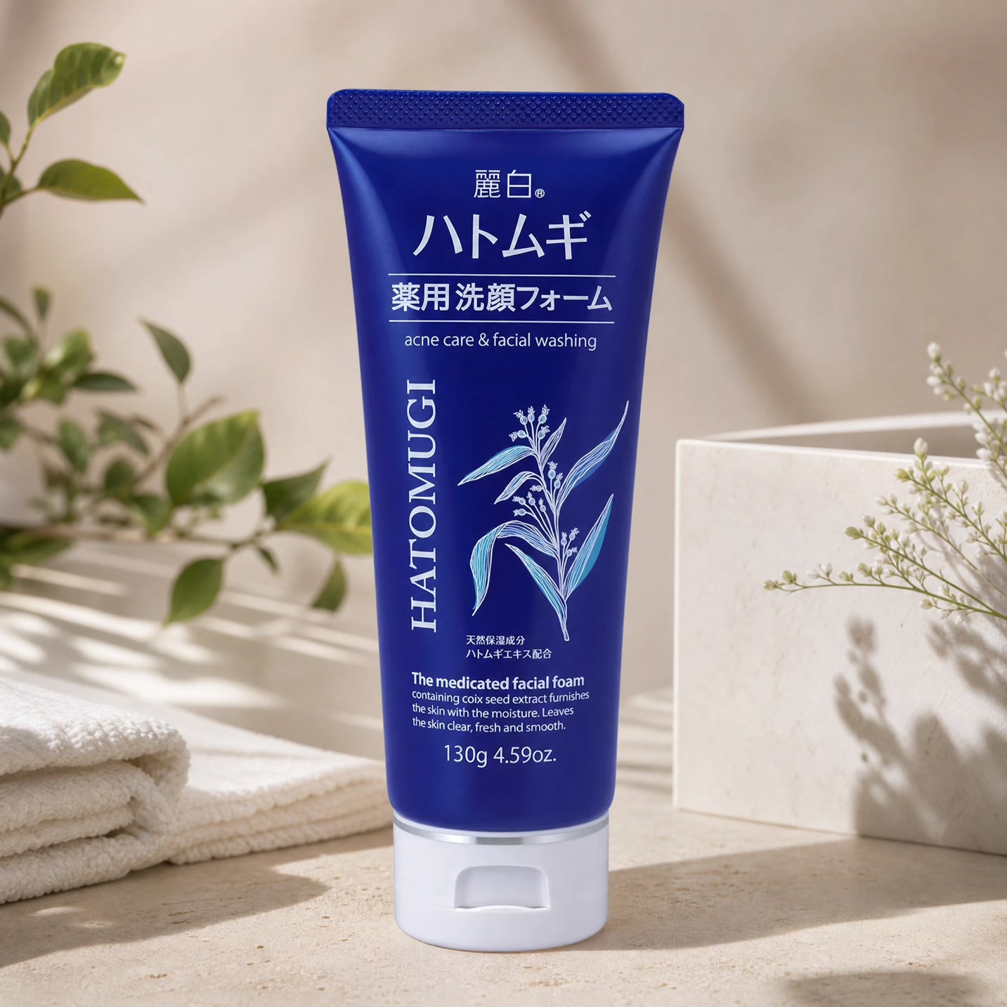 Reihaku Hatomugi Acne Care Facial Cleanser 130g