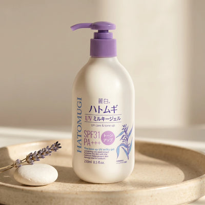 Reihaku Hatomugi Moisturizing Tone UP UV Milky Gel SPF 31 PA+++ 250g