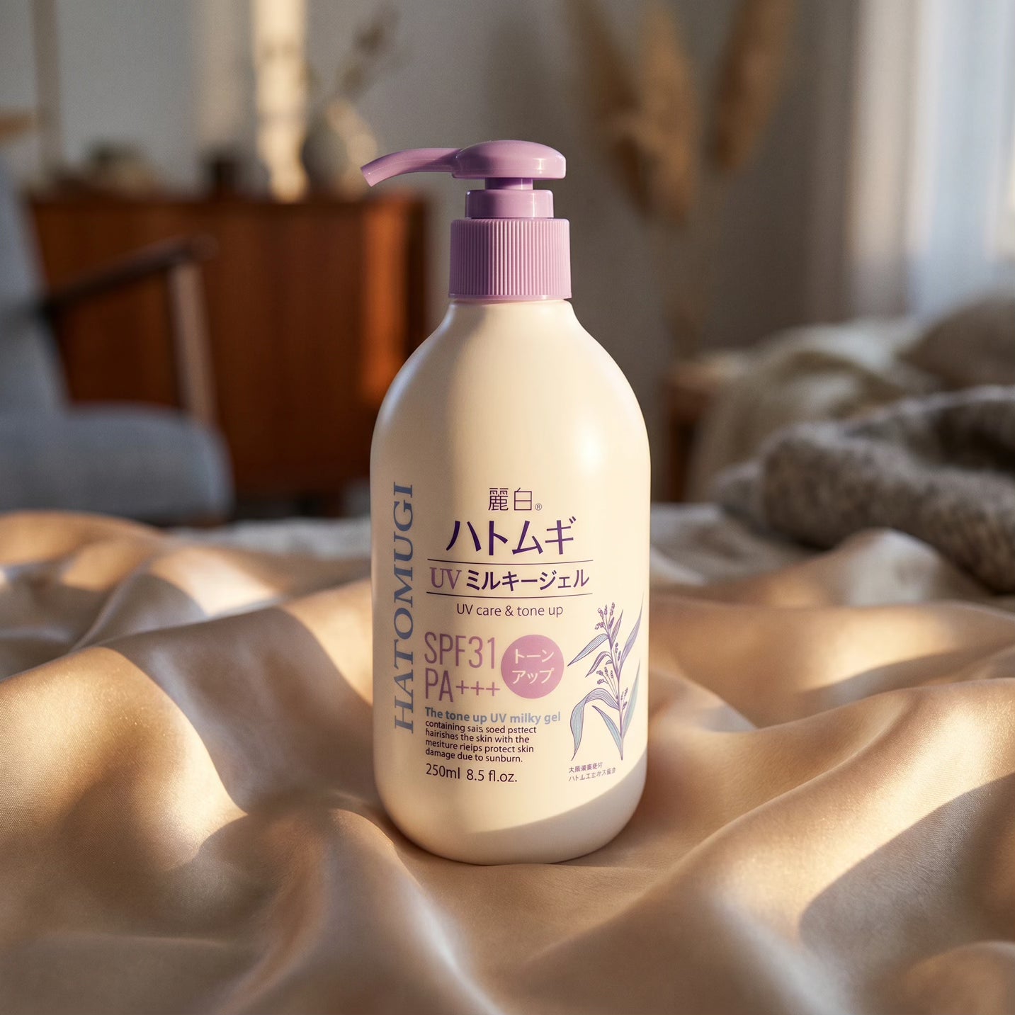 Reihaku Hatomugi Moisturizing Tone UP UV Milky Gel SPF 31 PA+++ 250g