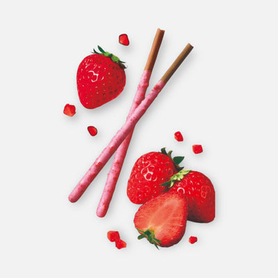 Glico Pocky Tsubu Tsubu Strawberry Pieces (2 Packs Inside)