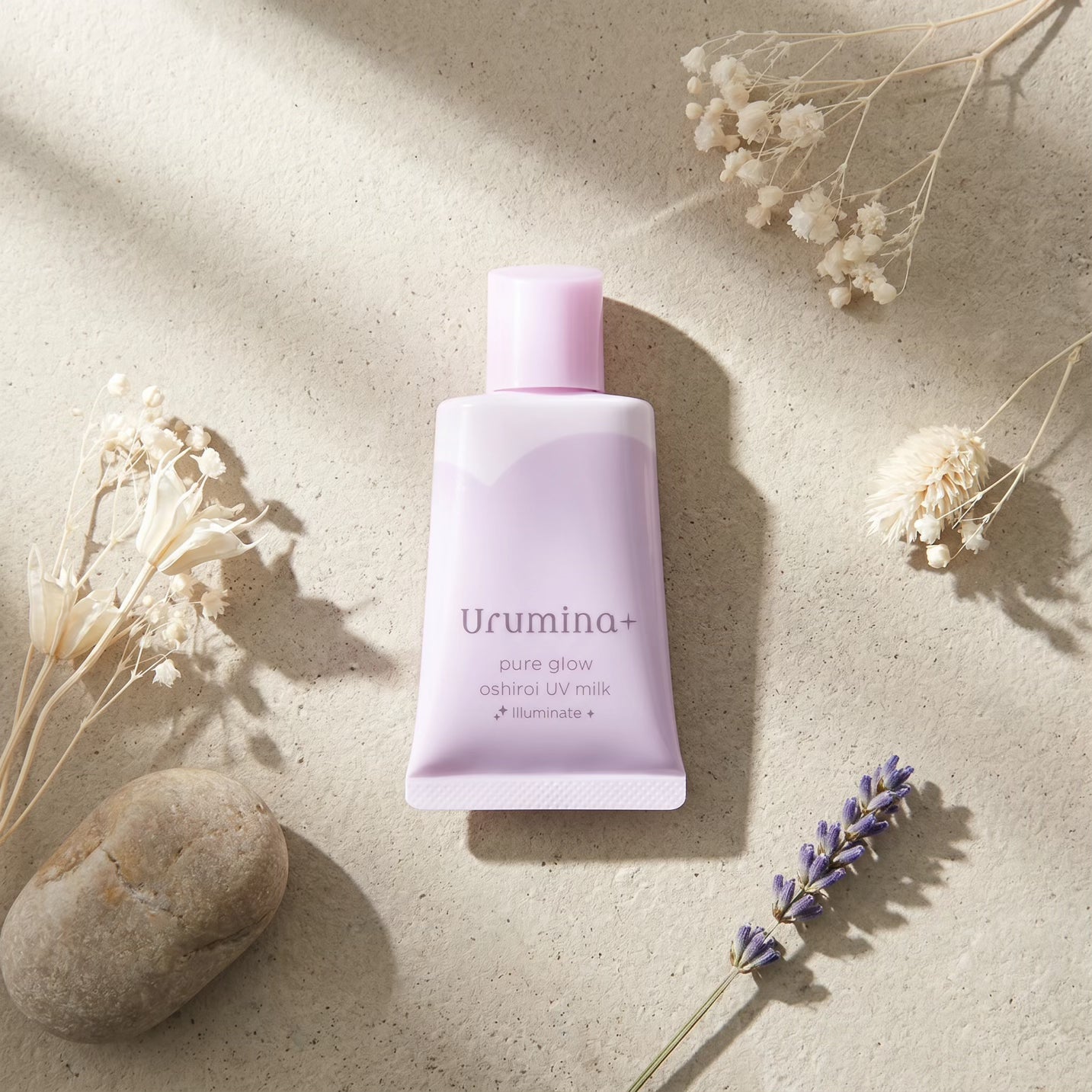 Kose Urumina + Pure Glow Oshiroi UV Milk (Lavender) 35g