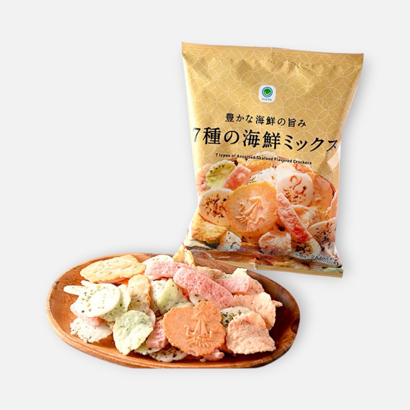 Famimaru 7 Types of Assorted Seafood Flavored Rice Crackers 58g – Buy ...