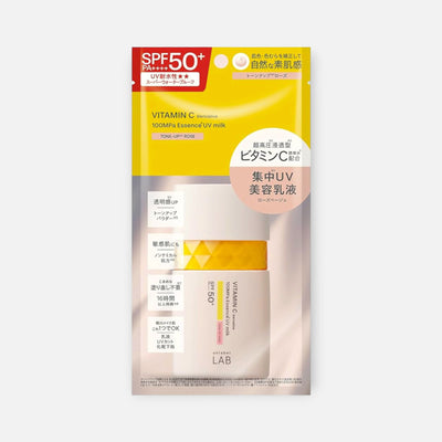 Unlabel LAB Vitamin C 100MPa Essence UV Milk (Tone Up Rose) SPF50+ PA++++ 50ml