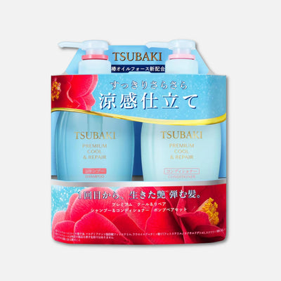 Tsubaki Premium Cool Shampoo + Conditioner Set 450ml Each