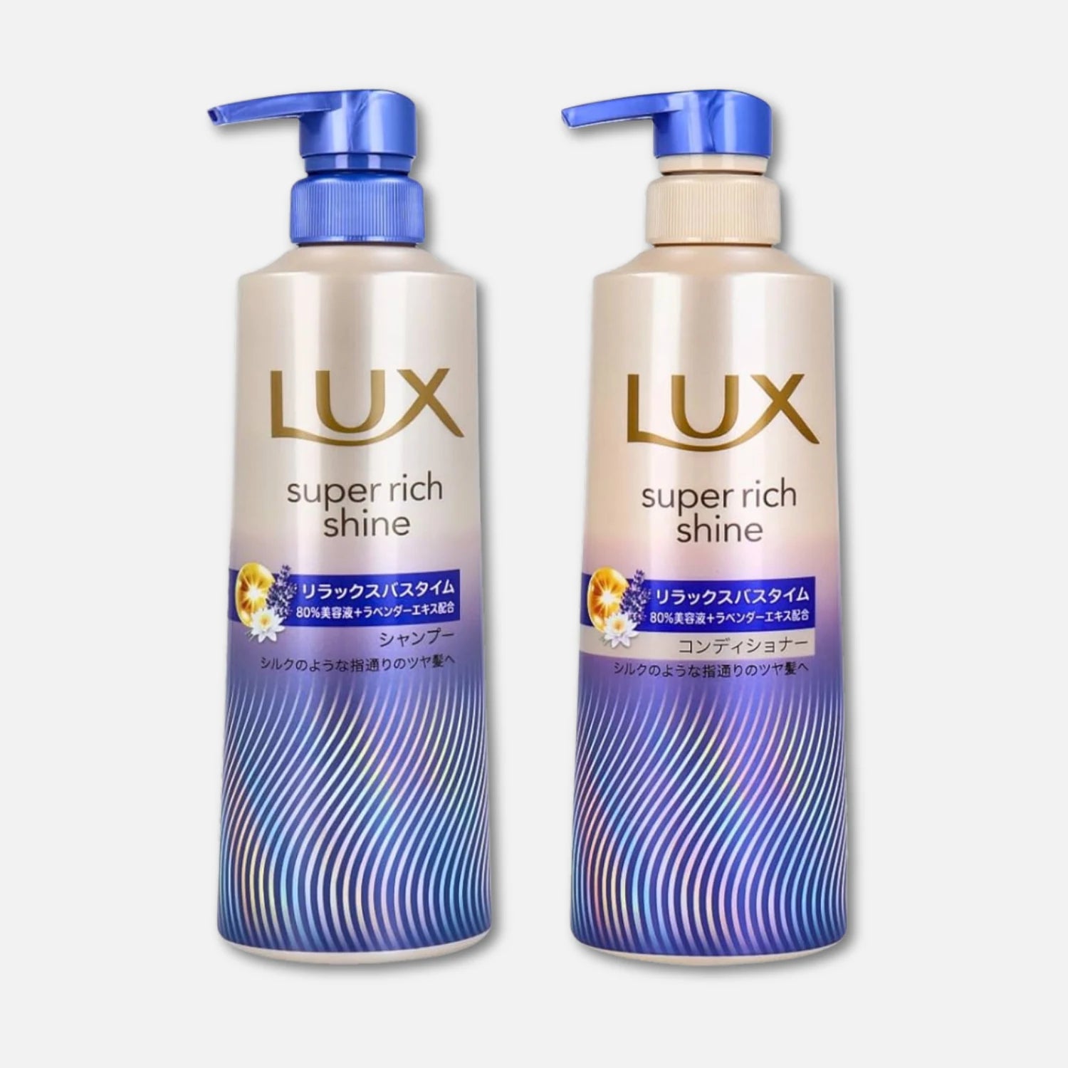 Lux Japan Super Rich Shine Relaxing Night Care Shampoo & Conditioner 400ml Each