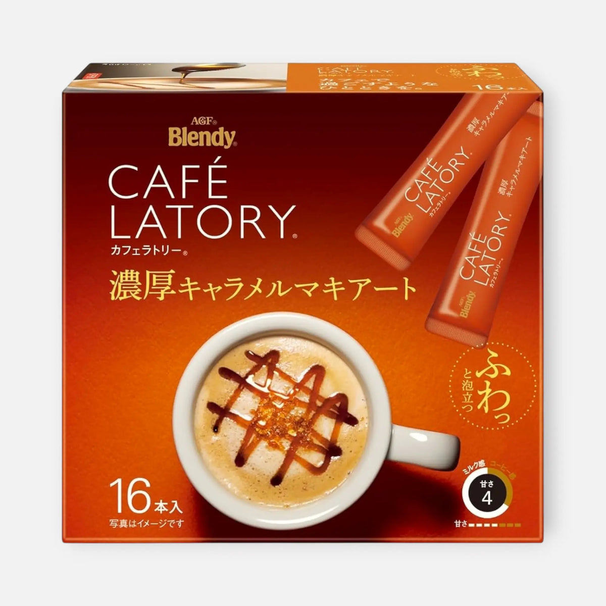AGF Blendy Café Latory Rich Caramel Macchiato (16 Sticks)
