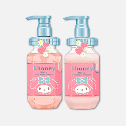 & Honey Melty Moist Repair Shampoo & Treatment (My Melody Limited Edition) Set 440ml Each