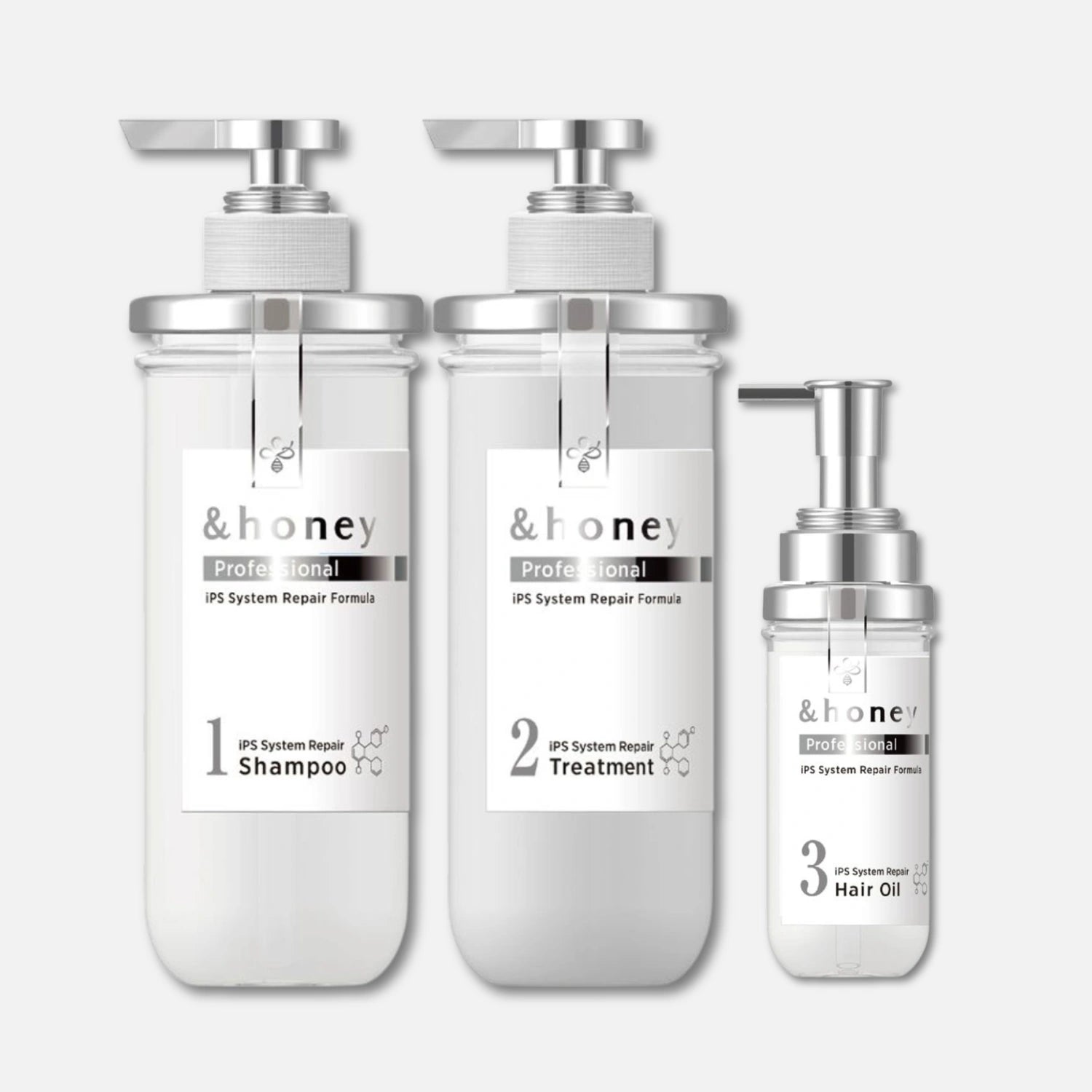 & Honey Professional IPS System Repair Shampoo, Treatment & Oil