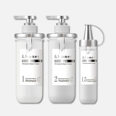 & Honey Professional IPS System Repair Shampoo, Treatment & Booster Set (440ml x2 + 200g)