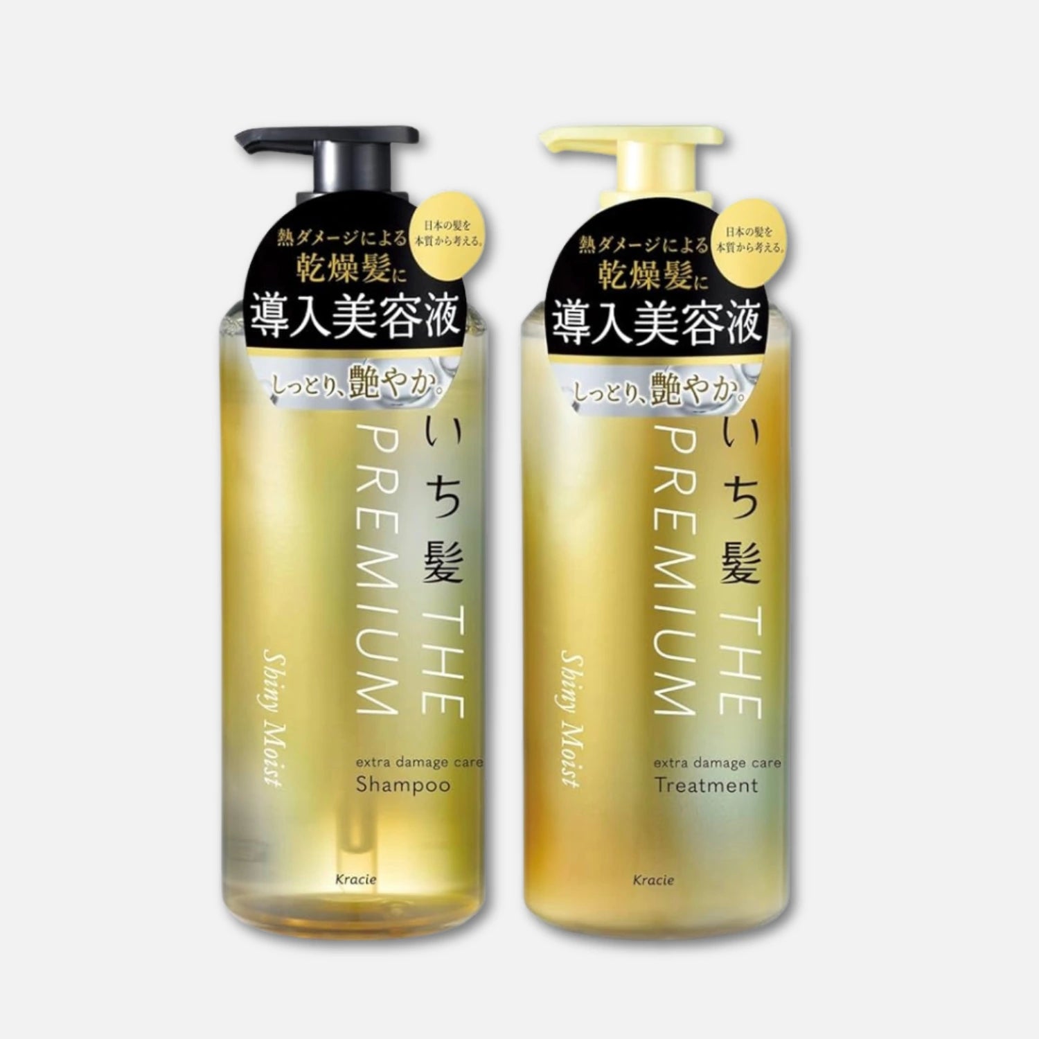 Ichikami The Premium (Shiny Moist) Shampoo & Conditioner Set 480g Each