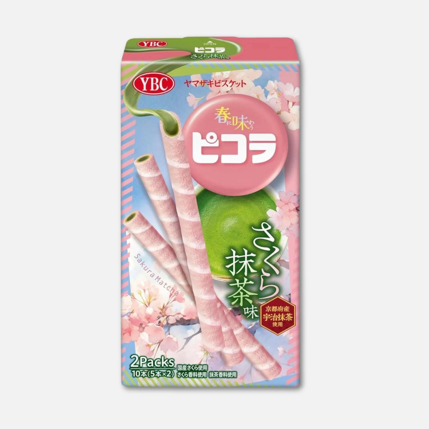 YBC Picola Biscuits Sakura & Matcha Flavor 49g