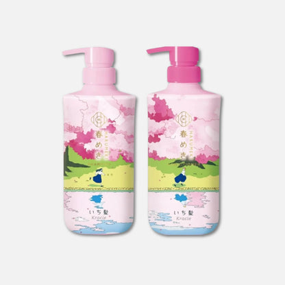 Ichikami Harumeki Sakura Limited Edition Shampoo & Conditioner Set (480ml Each)