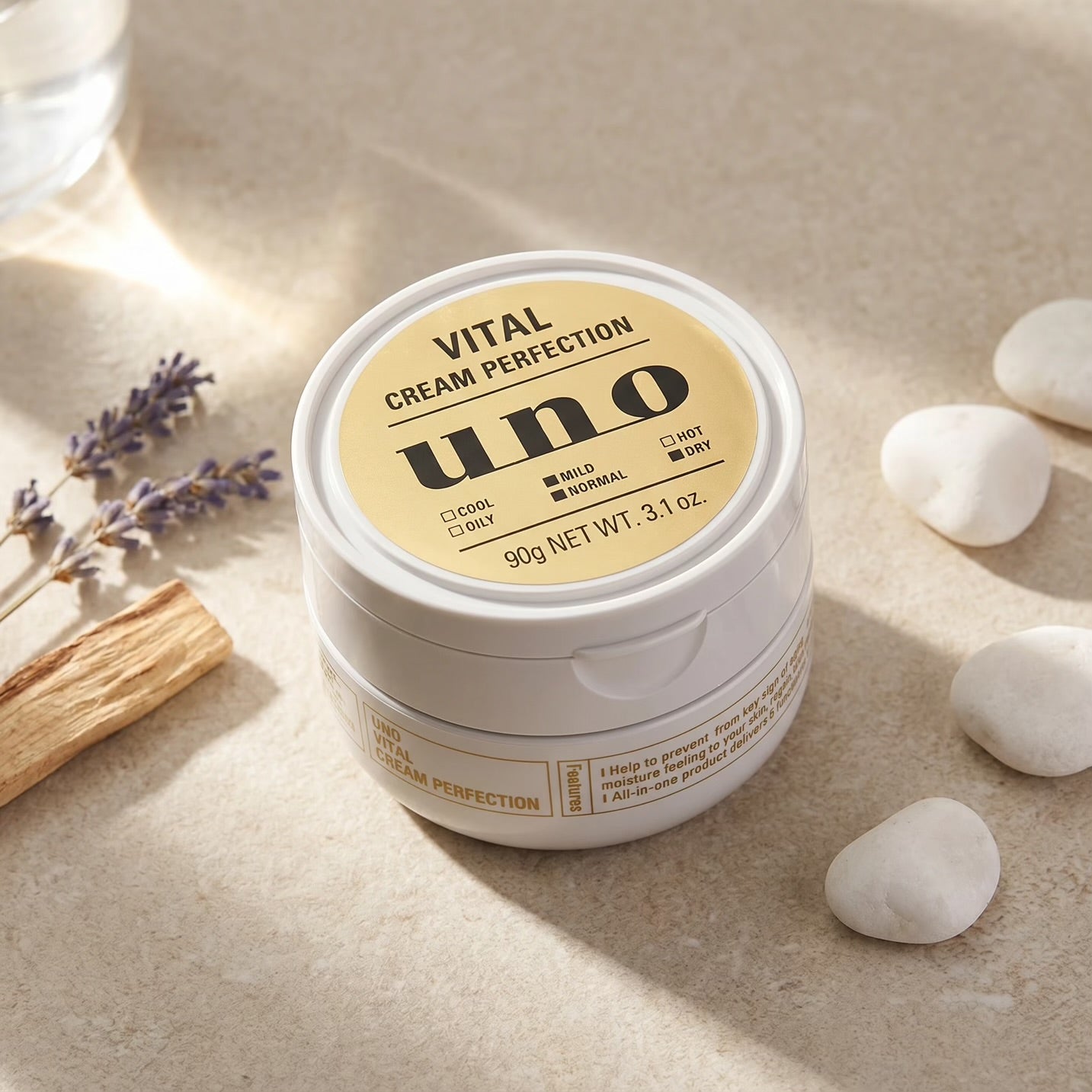 Shiseido Uno for Men Vital Cream Perfection 90g – Buy Me Japan