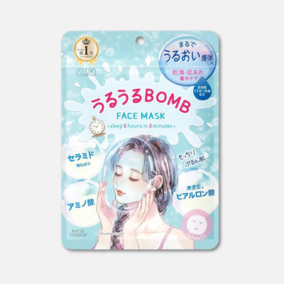 Kose Clear Turn "Uruuru Bomb" Moisturizing Face Mask (7 Sheets)