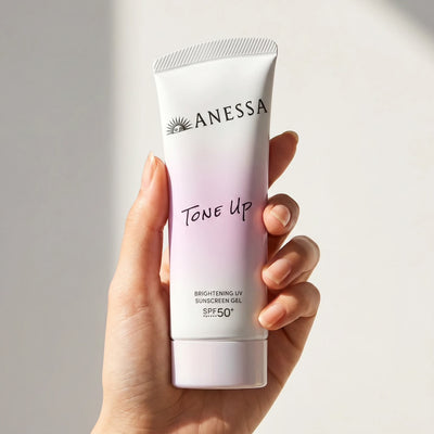 Anessa Tone Up Brightening UV Sunscreen Gel SPF50+/PA++++ 90g