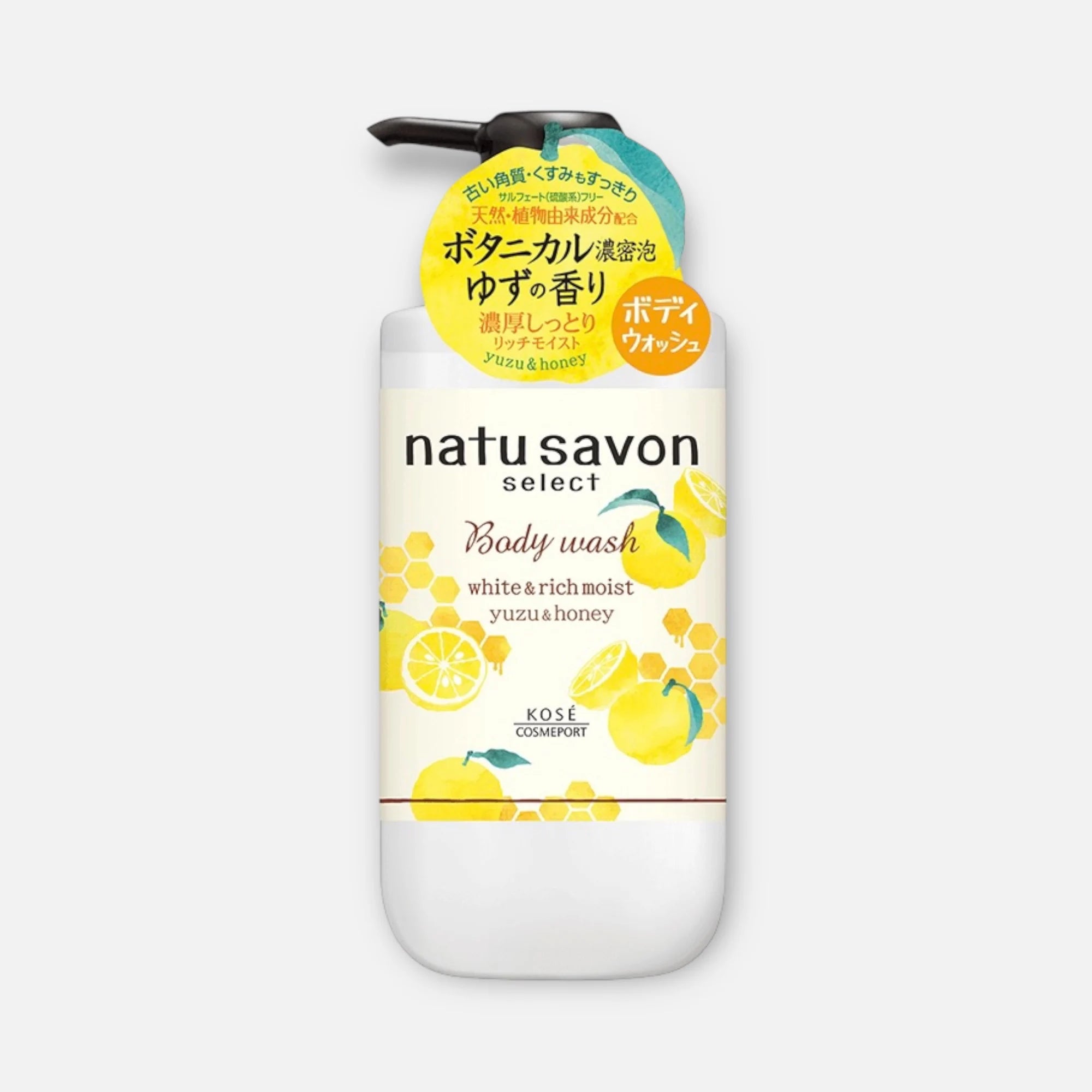 Kose Softymo Natu Savon Body Wash Yuzu & Honey 500ml