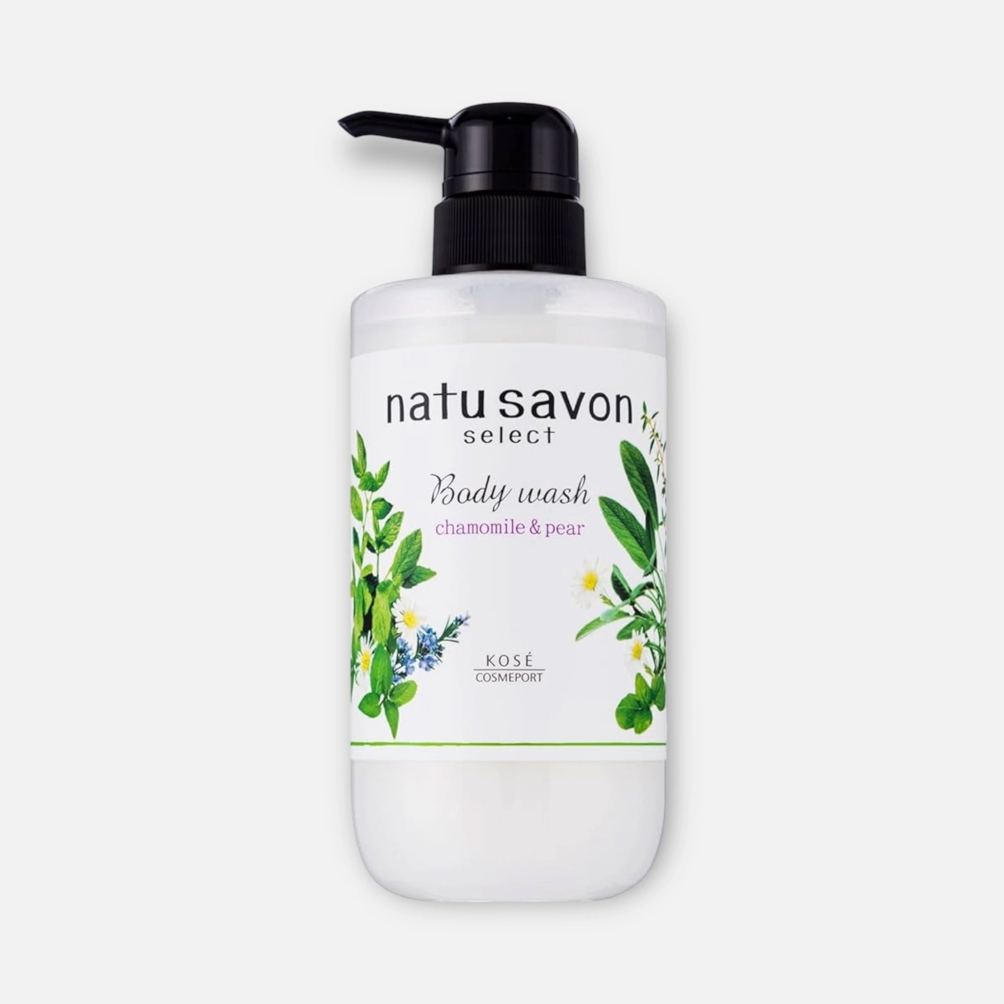 Kose Softymo Natu Savon Body Wash Chamomile & Pear 500ml