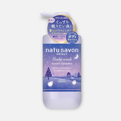 Kose Softymo Natu Savon Body Wash Bergamot & Tea 480ml