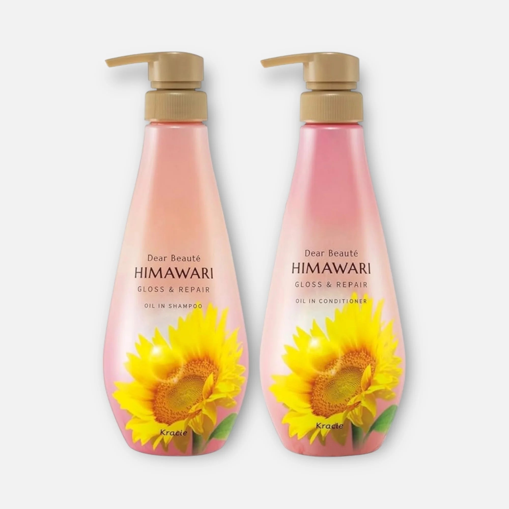 Himawari Gloss & Repair Shampoo & Conditioner Set (500ml Each)