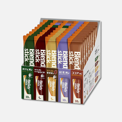Blendy Sticks Assortment Coffee, Tea & Cocoa (Pack of 40) - Buy Me Japan