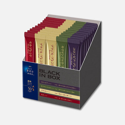 AGF Blendy Sticks Assortment Coffee Black In Box (Pack of 50) - Buy Me Japan