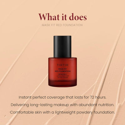 TIRTIR Mask Fit Red Foundation SPF40 PA++ 30ml (Various Shades) - Buy Me Japan