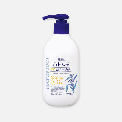 Reihaku Hatomugi Moisturizing UV Milky Gel SPF50+ PA++++ 250g - Buy Me Japan