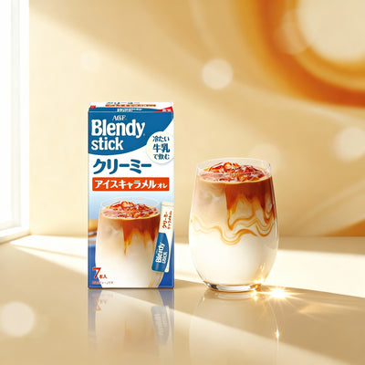 Blendy Stick Creamy Ice Caramel Au Lait 6.5g (Pack of 7)