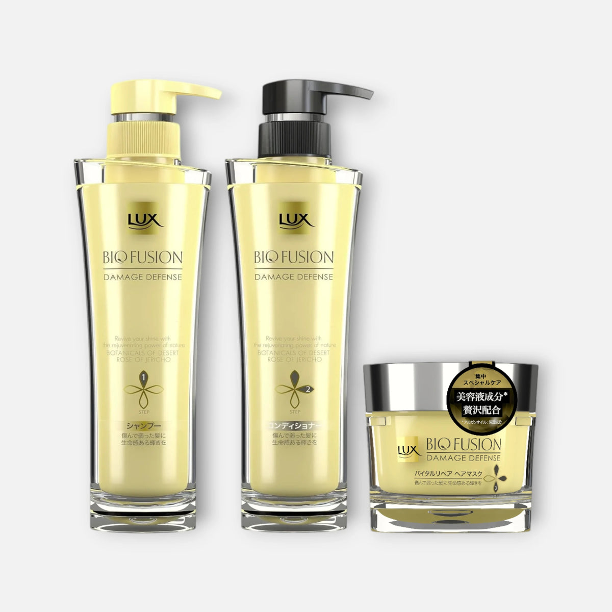 Lux Japan Bio Fusion Damage Defense Shampoo, Conditioner & Hair