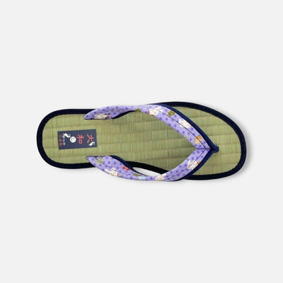 Japanese Pattern Tatami Style Women's Saldal (3608 Purple)